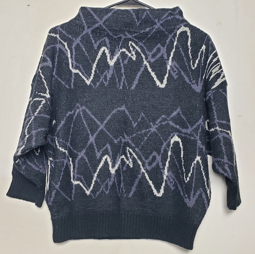 Vintage Zig Zag Sweater by Chaus - M